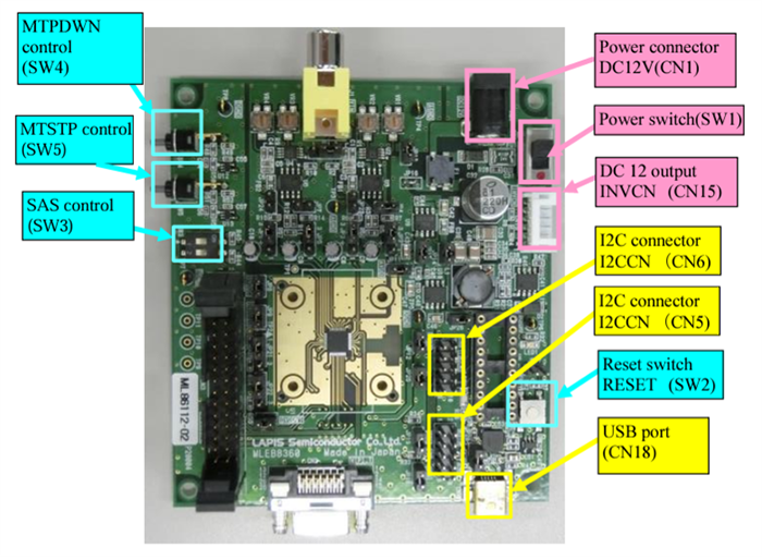 Schaltungsanordnung - ROHM Semiconductor Evaluierungsboard MLEB8360
